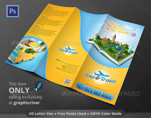 Tour & Travel Trifold Brochure