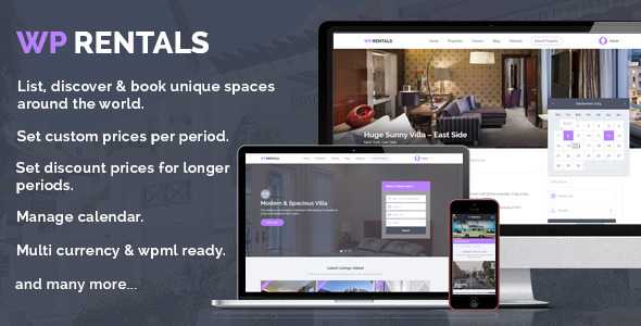 Booking Accommodation WordPress Theme