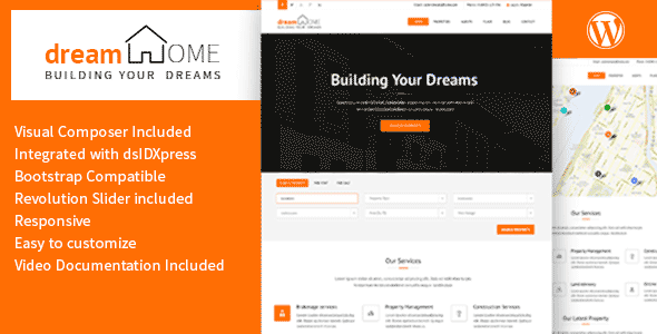 Dream Home Real Estate WordPress Theme