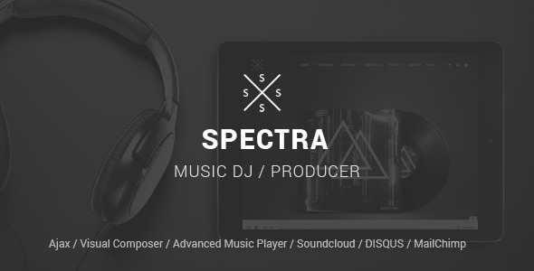 SPECTRA Responsive Music WordPress Theme