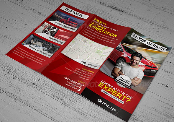 Car Modification Service Trifold