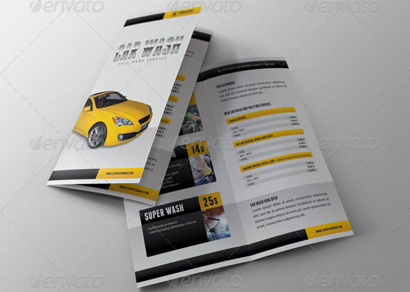 Car Wash Bifold Brochure 01
