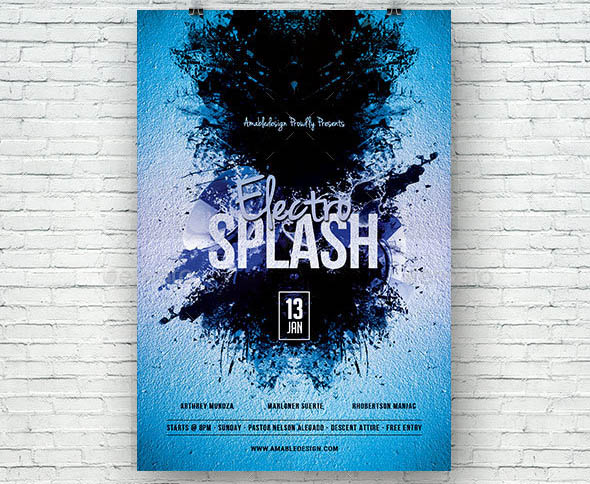 Electro Splash Flyer