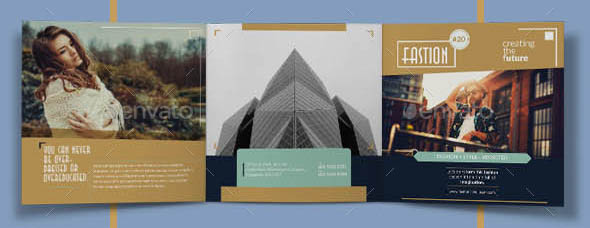 Fashion Square Trifold Brochure