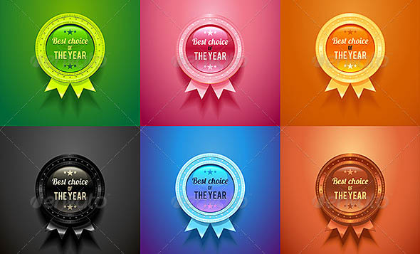 Glossy Badges