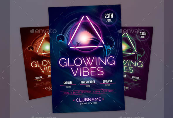Glowing Vibes Flyer