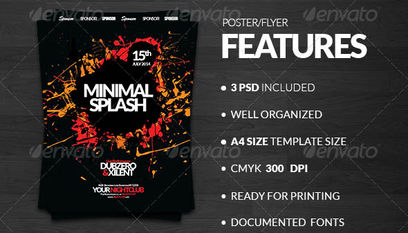 Minimal Splash Event Poster