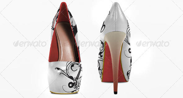 Platform High Heels Mock-up