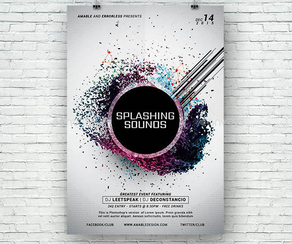 Splashing Sounds Flyer
