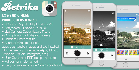 iOS Live Photo Filter App Template