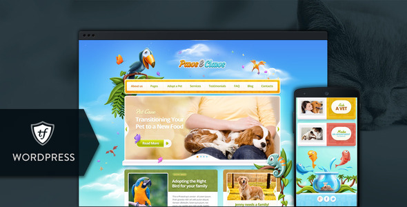 Paws Claws Pet WordPress Theme