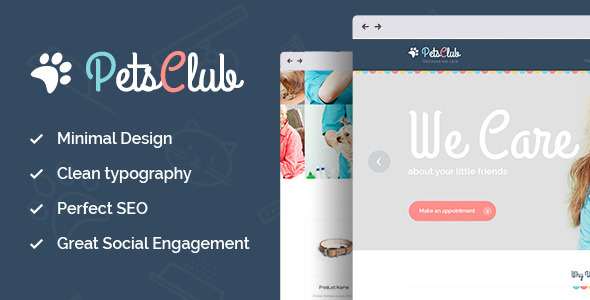 Pet Care Shop Veterinary Theme