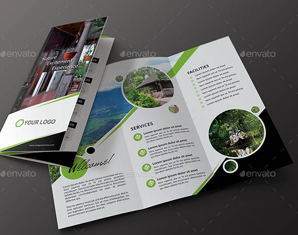 Travel Hotel Tri Fold Brochure