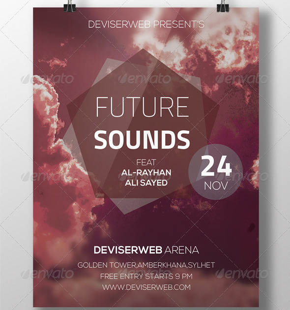 Futuristic Party Flyer