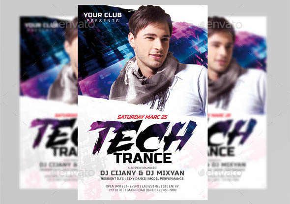Tech Trance Flyer