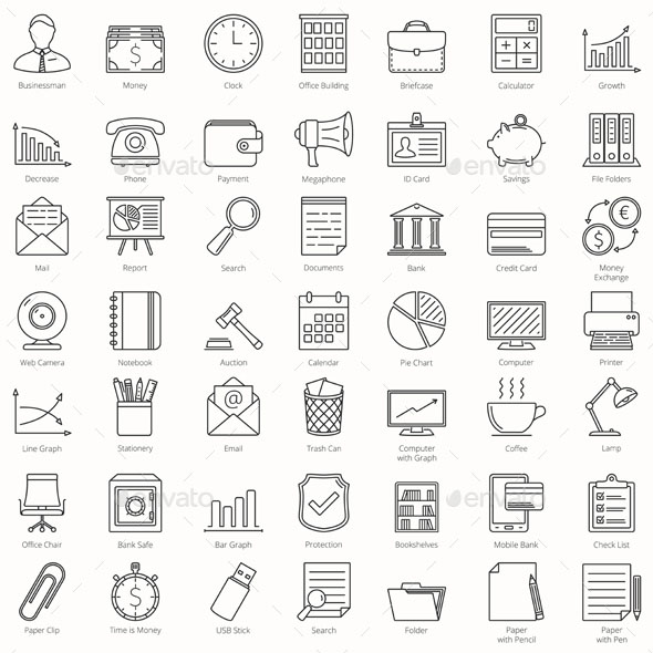 49 Business and Office Icons