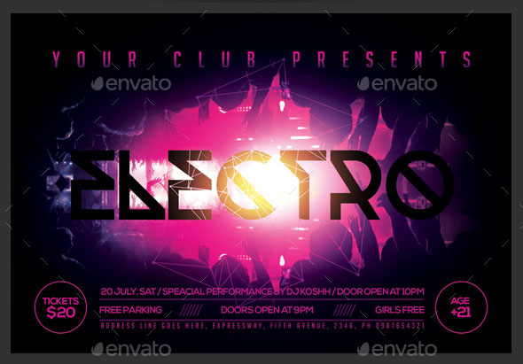 Electro Party Flyer