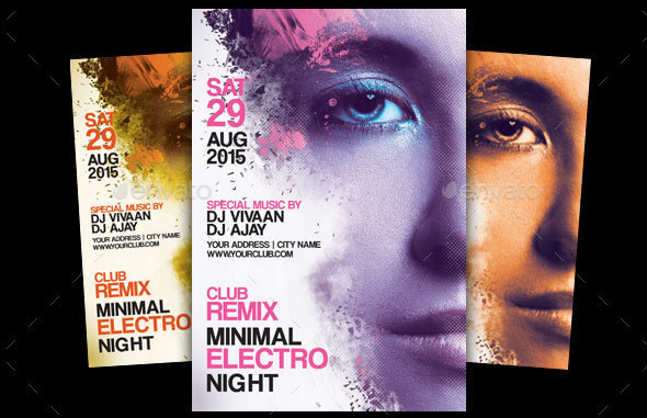 Minimal Party Flyer Template