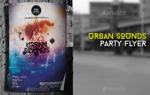 Urban Sounds Flyer Poster