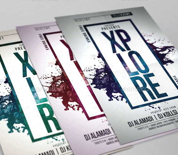 Xplore Party Flyer