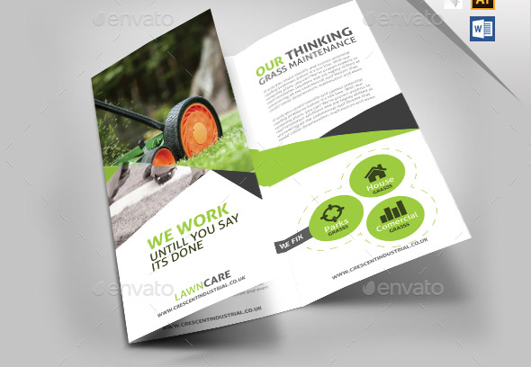 Garden Lawn Care Trifold Brochure