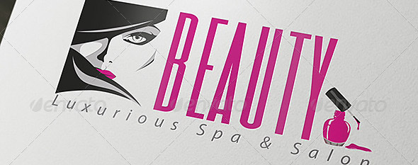 Luxurious Beauty Spa & Salon Logo Template