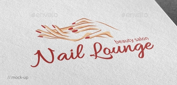 Nail Lounge Logo Template