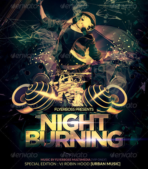 Night Burning Flyer