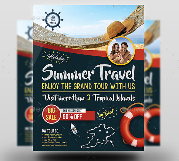 Tour and Travel Flyer Template Vol 2