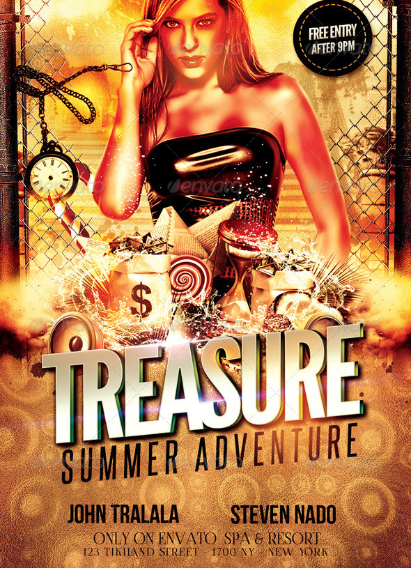 Treasure Party Flyer