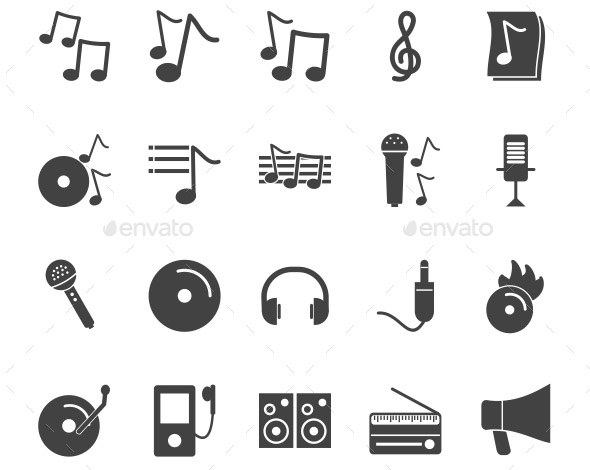 music-glyph-icons