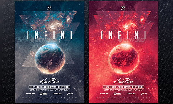space-minimal-flyer-template