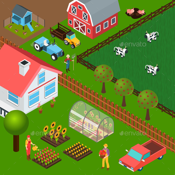 23-cool-farm-isometric-illustration-templates
